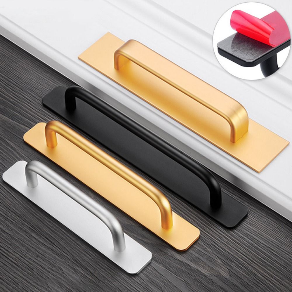Furniture Hardware Kit - Punch-free Door Handle Aluminum Kitchen Cabinet