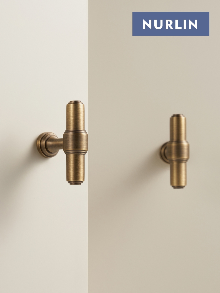 Furniture Hardware Kit - Nurlin Solid Brass French Retro Antique