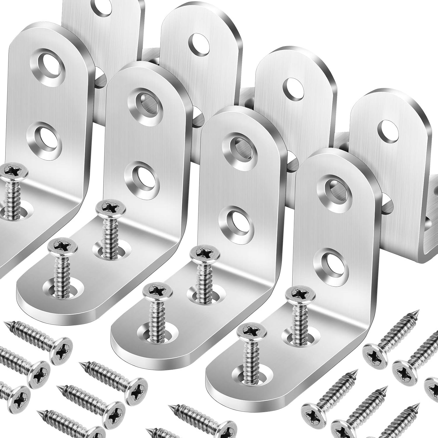 Corner Bracket Angle - 8-Pack Heavy Duty Corner Brace, 40x40mm