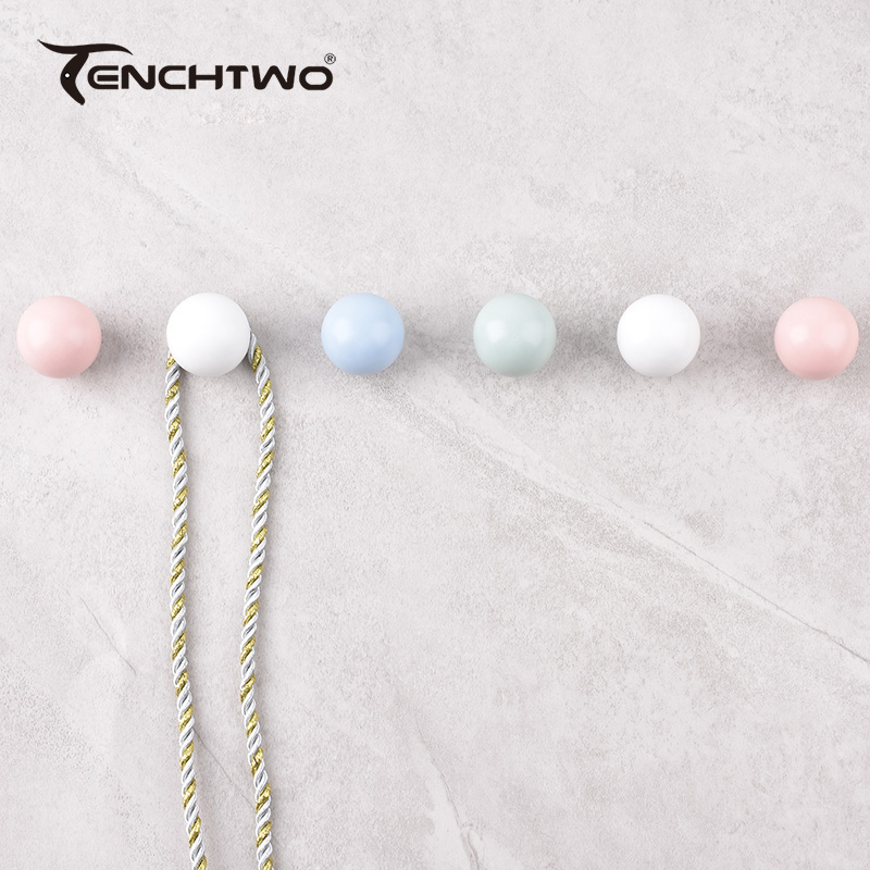 Round Ceramic Hook Clothes Han - Furniture Hardware Tools recensie en prijs
