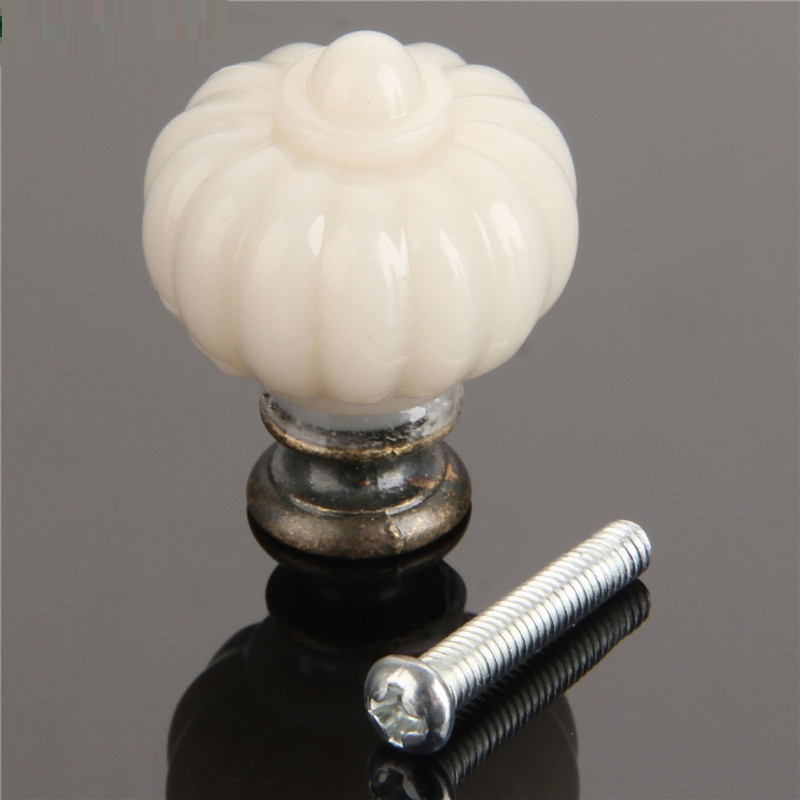 1Pc Acrylic Ivory White Pumpki - Furniture Hardware Handles recensie en prijs