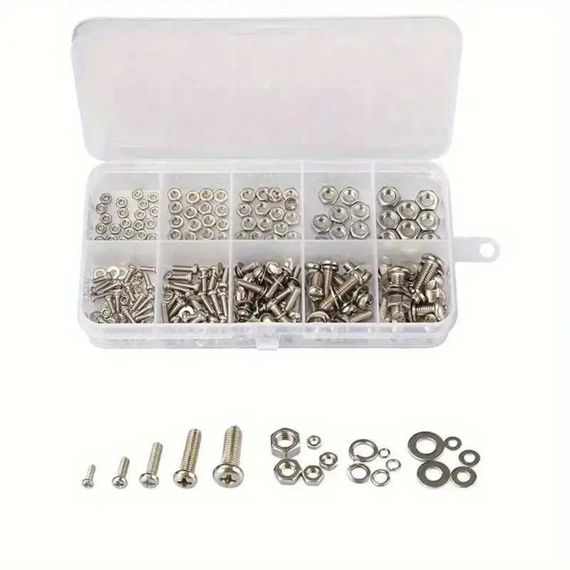 320PCS Hex Nuts & Bolts Set M2 - Furniture Hardware Kit recensie en prijs