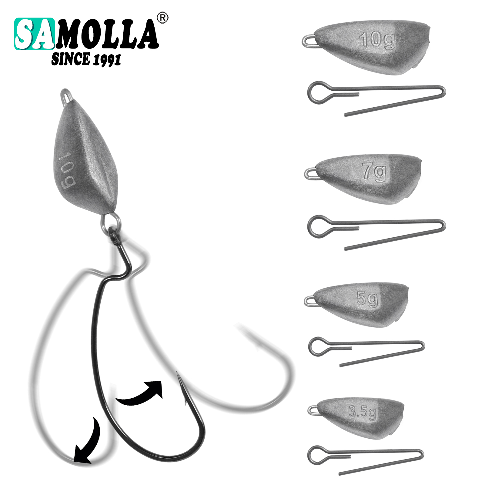 SAMOLLA 5pcs Jig Head Fishing  - Furniture Hardware Jig recensie en prijs