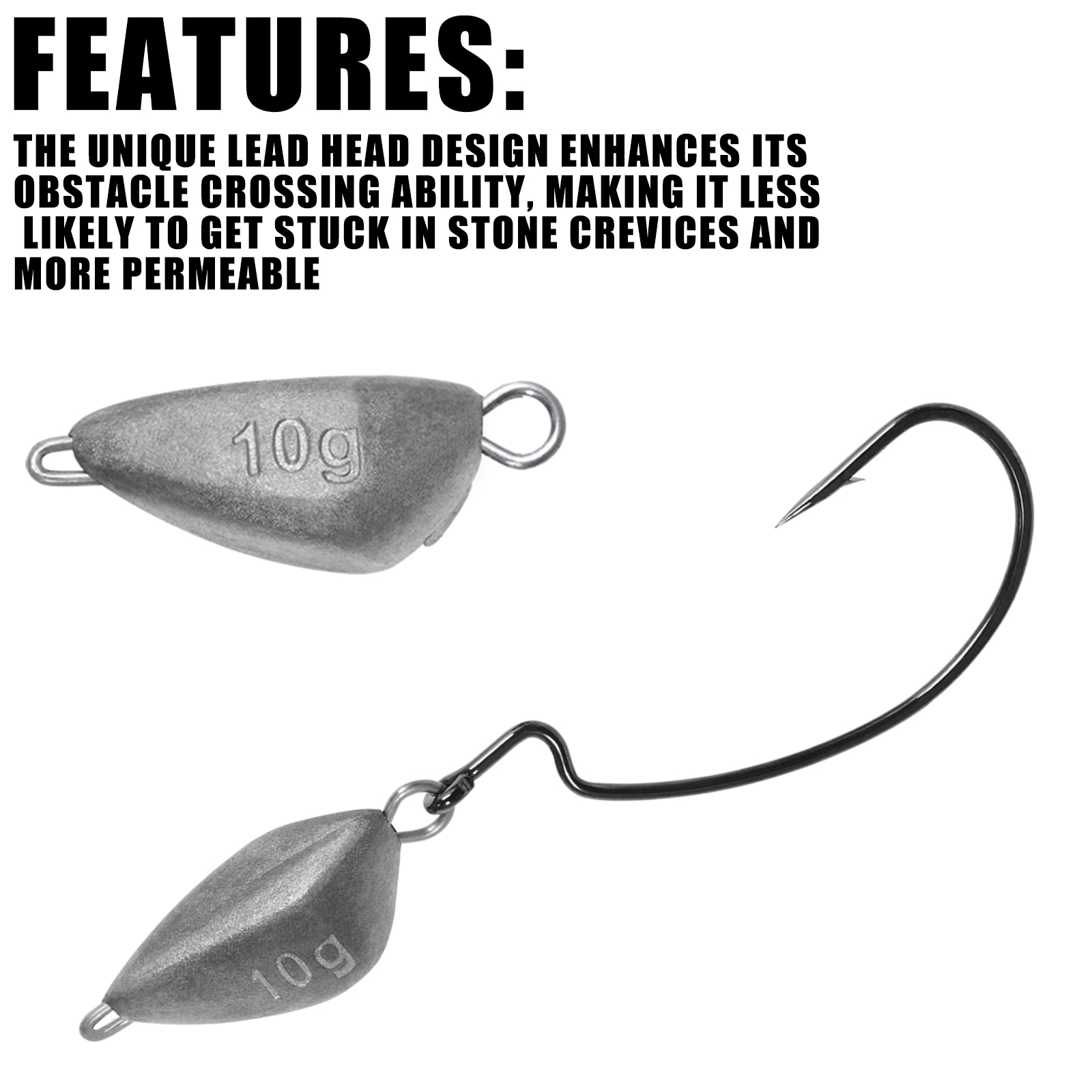 SAMOLLA 5pcs Jig Head Fishing  - Furniture Hardware Jig recensie en prijs