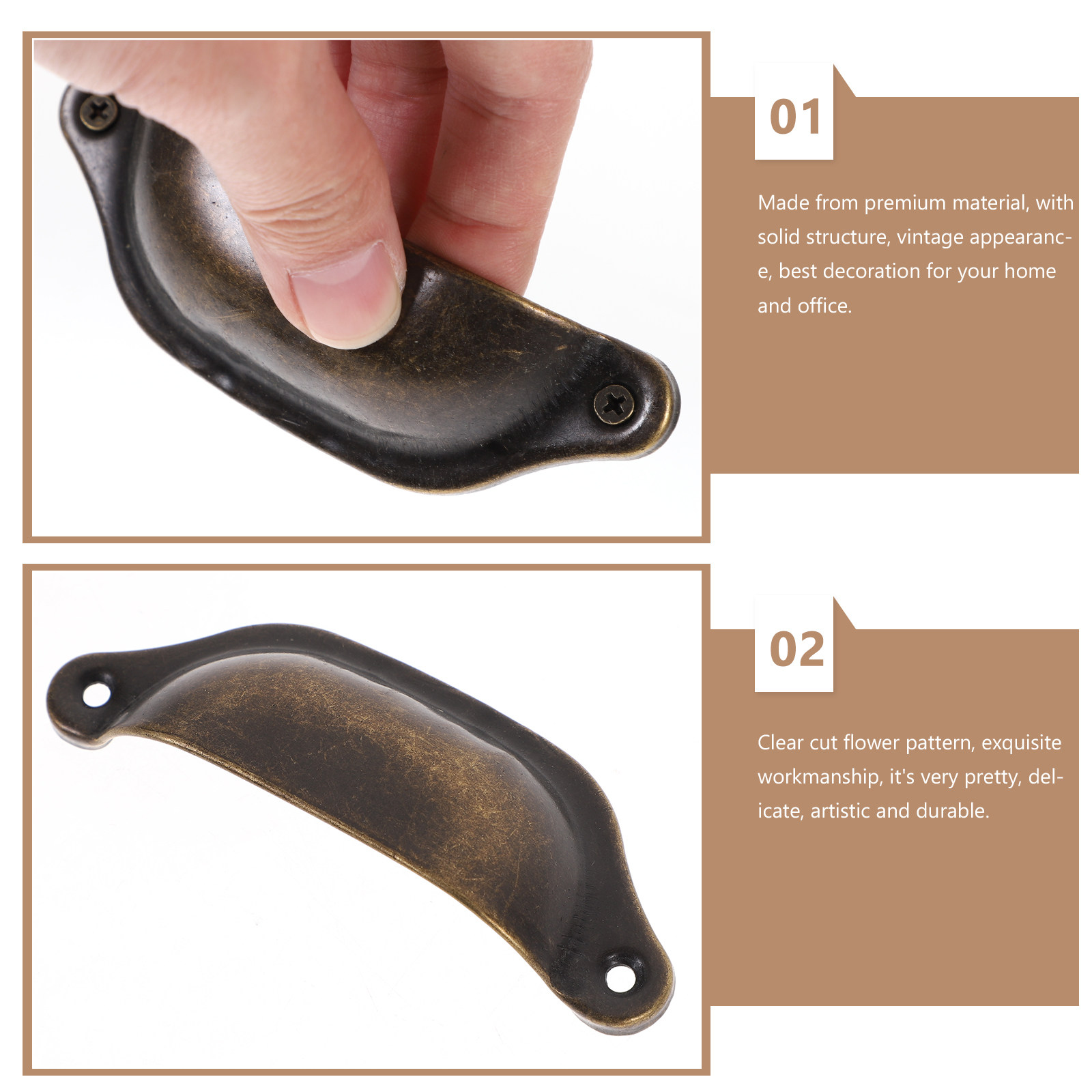10Pcs Vintage Shell Shaped Dra - Vintage Furniture Hardware Replacement recensie en prijs