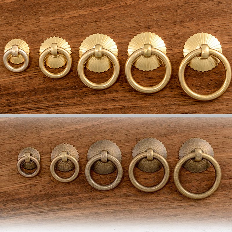 Vintage Brass Cabinet Ring Kno - Furniture Hardware Tools recensie en prijs