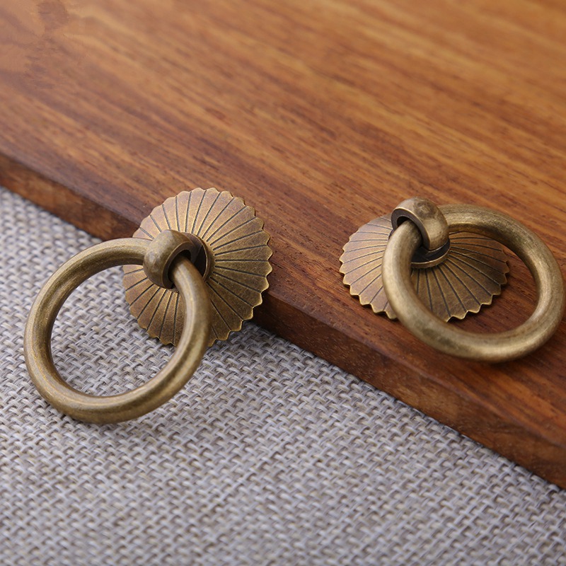 Vintage Brass Cabinet Ring Kno - Furniture Hardware Tools recensie en prijs