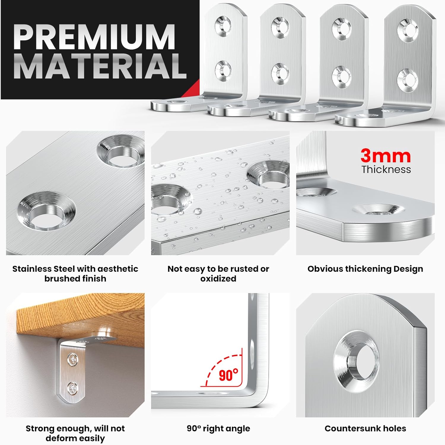 8-Pack Heavy Duty Corner Brace - Corner Bracket Angle recensie en prijs