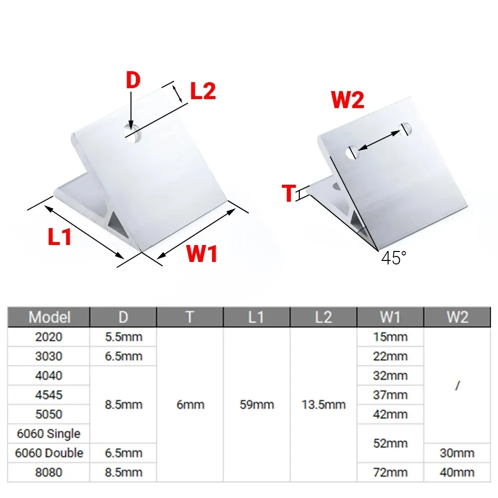 4Pcs 45 Degree Angle Corner Br - Corner Bracket Angle recensie en prijs