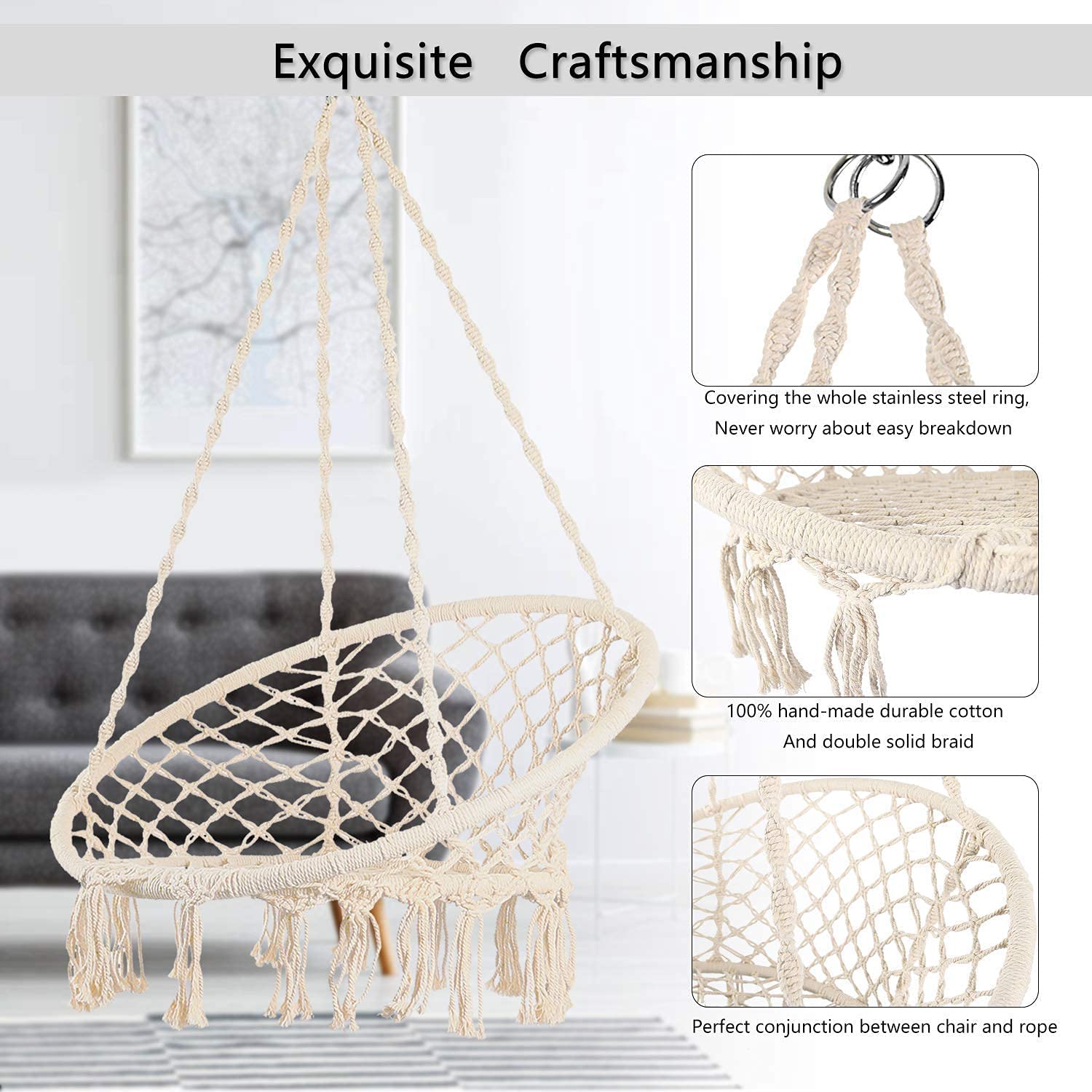 Hammock Hanging Swinging Chair - Furniture Hardware Kit recensie en prijs