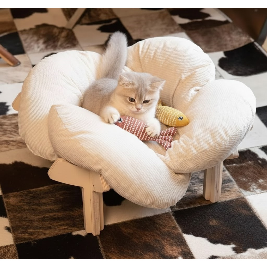Padded Wooden Elevated Cat Bed - Furniture Hardware Tools recensie en prijs