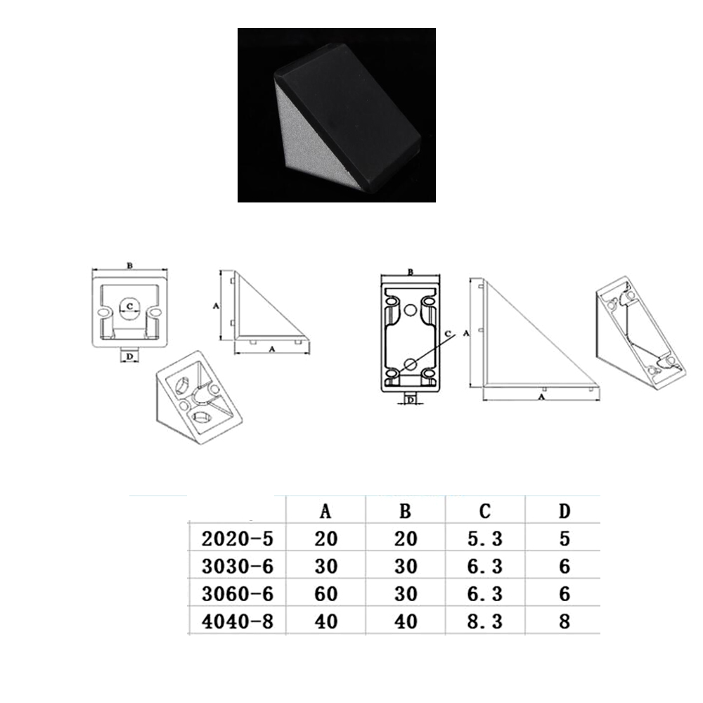 10pcs 2020 3030 4040 Corner Br - Corner Bracket Angle recensie en prijs