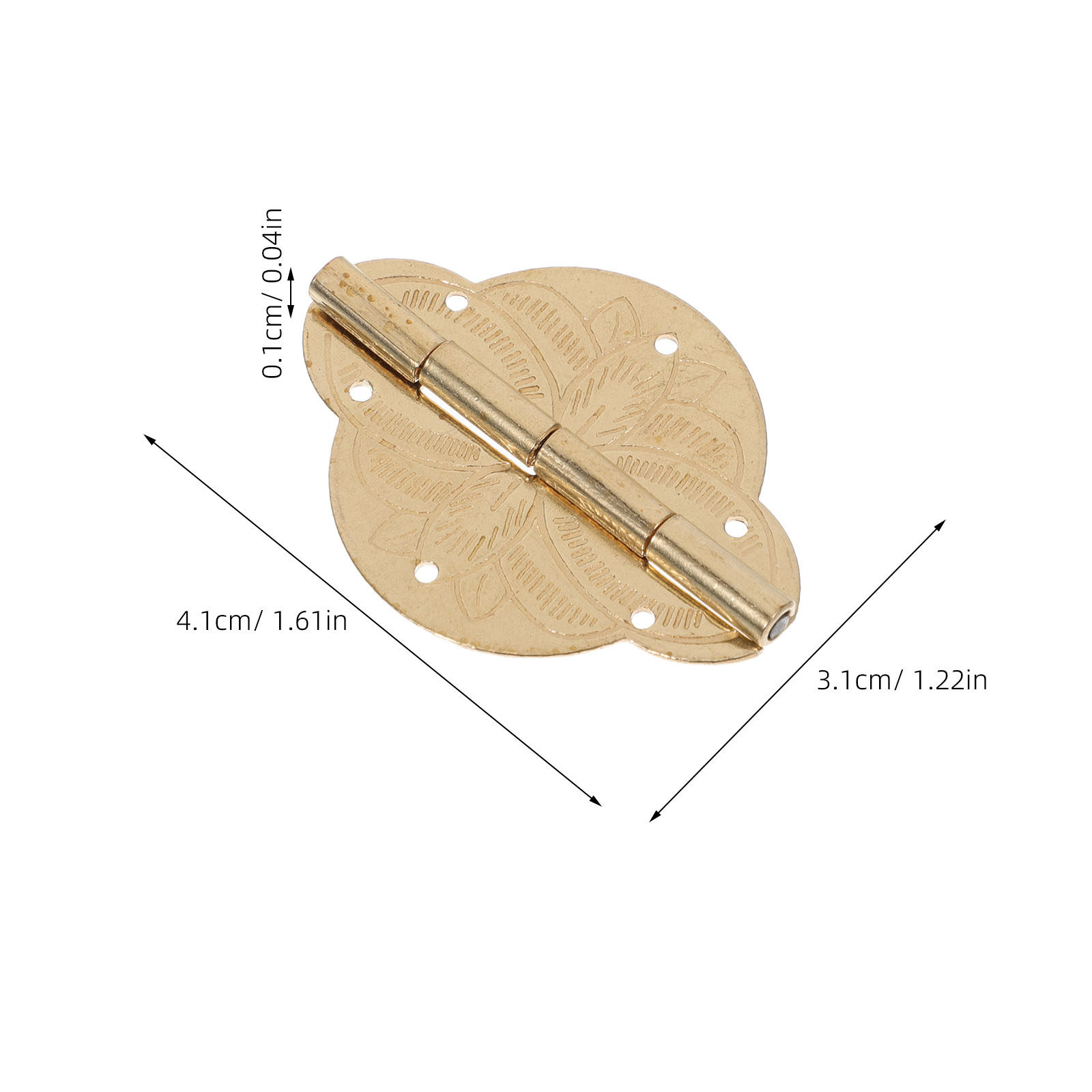 4Pcs Brass Hinges Vintage Jewe - Vintage Furniture Hardware Replacement recensie en prijs