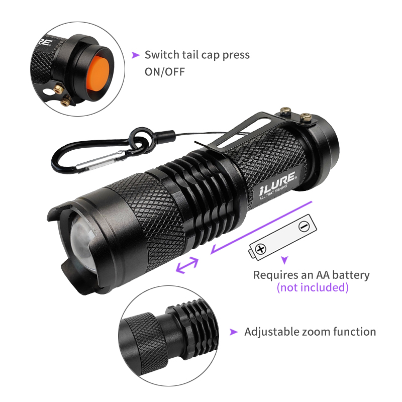 Mini UV Flashlight 395nm Ultra - Furniture Hardware Jig recensie en prijs