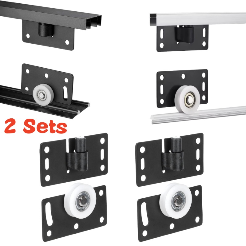2 Sets Sliding Closet Door Rol - Furniture Hardware Kit recensie en prijs
