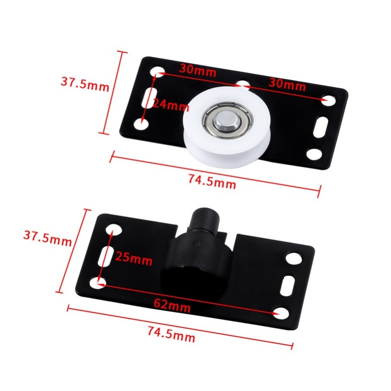 2 Sets Sliding Closet Door Rol - Furniture Hardware Kit recensie en prijs