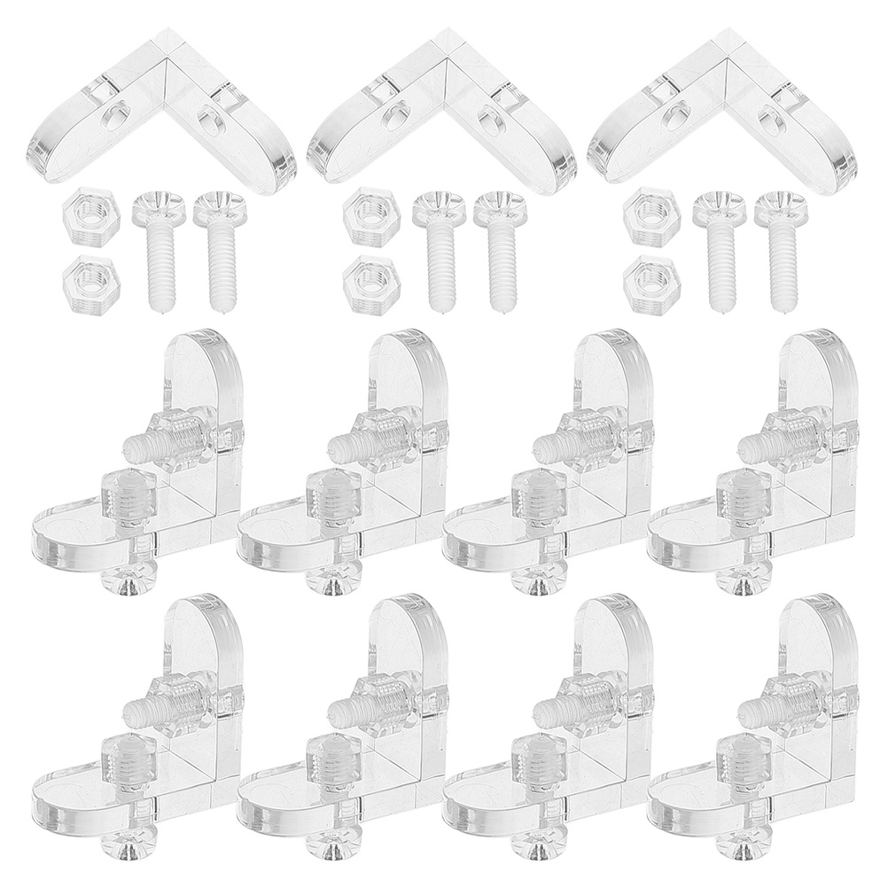 15Pcs Clear Acrylic L Shape Co - Corner Bracket Angle recensie en prijs