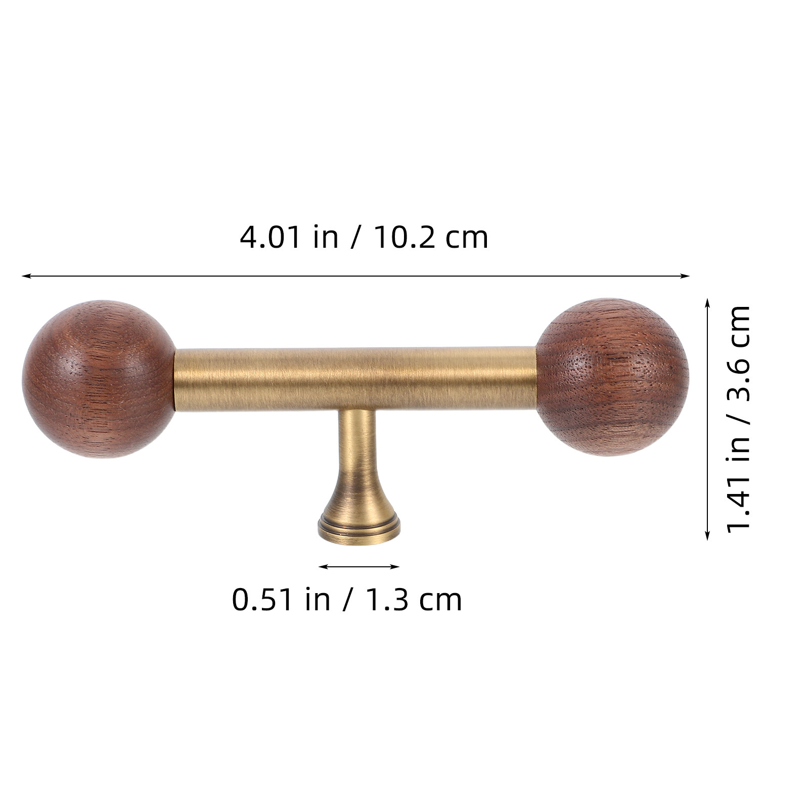 Vintage Wood Brass Handle Retr - Vintage Furniture Hardware Replacement recensie en prijs