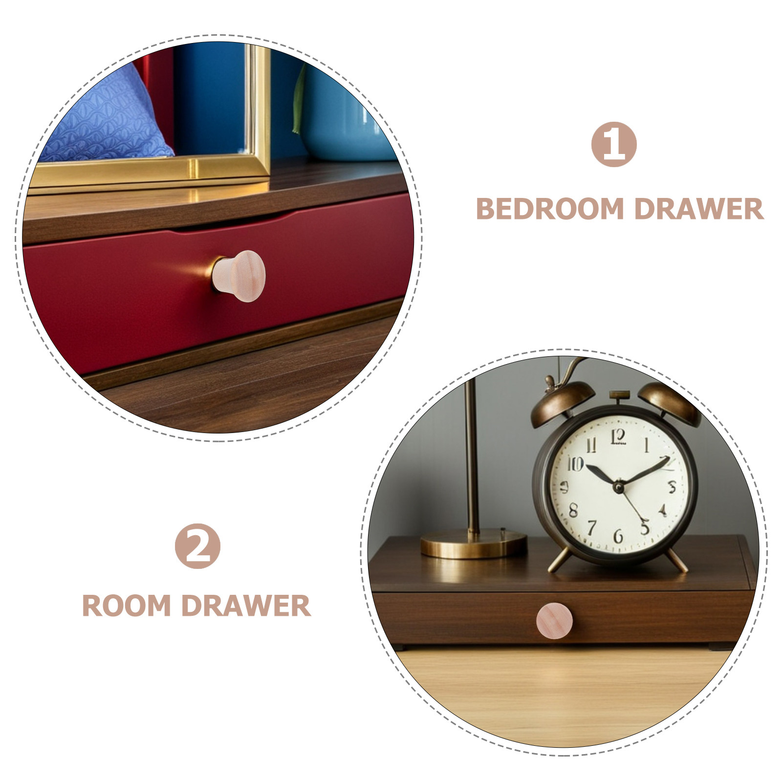20Pcs Solid Wood Cabinet Knobs - Furniture Hardware Handles recensie en prijs