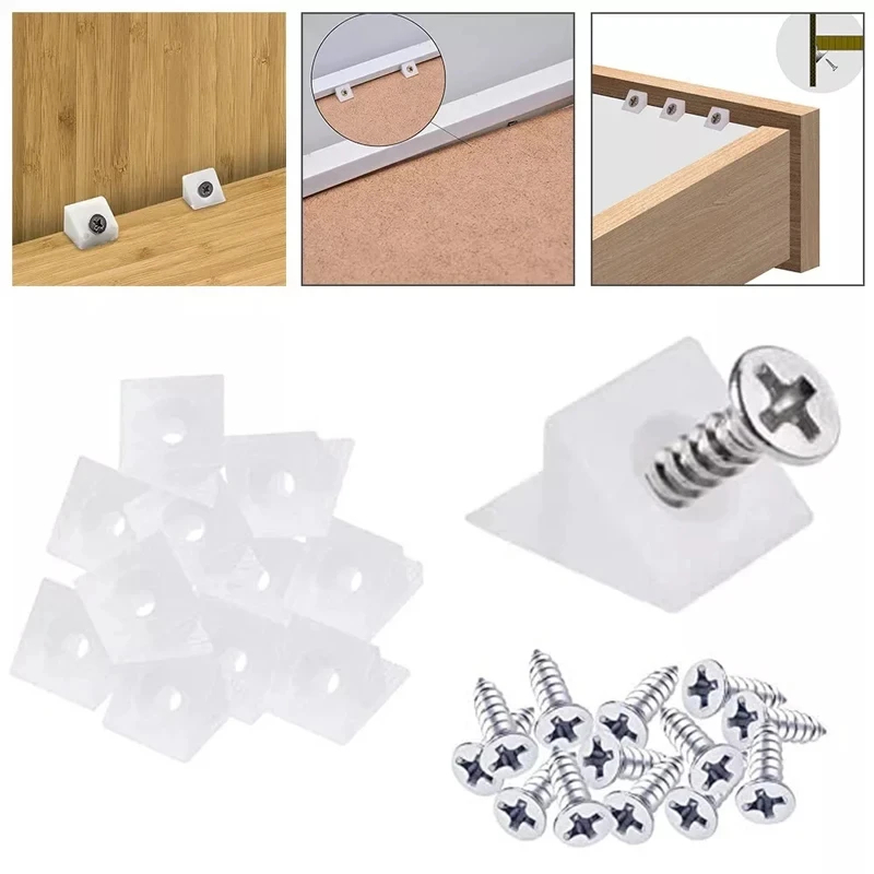 20/40/60/80/100pcs Drawer Wedg - Corner Bracket Angle recensie en prijs